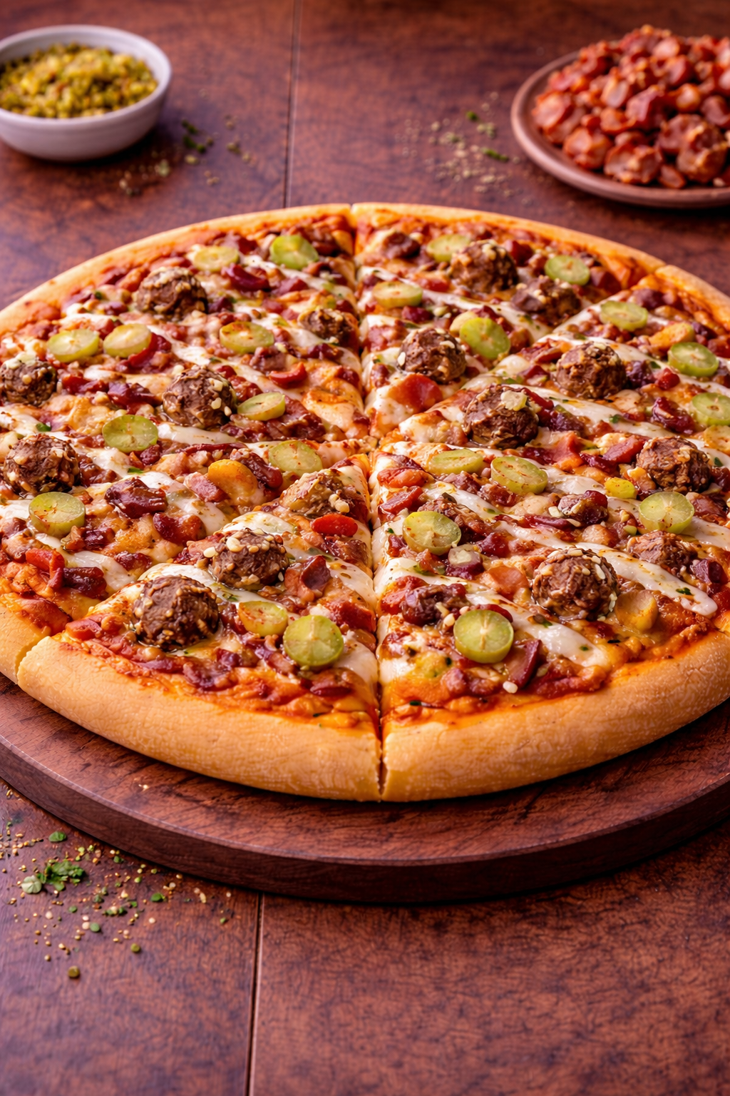 Bacon Double Cheeseburger Pizza