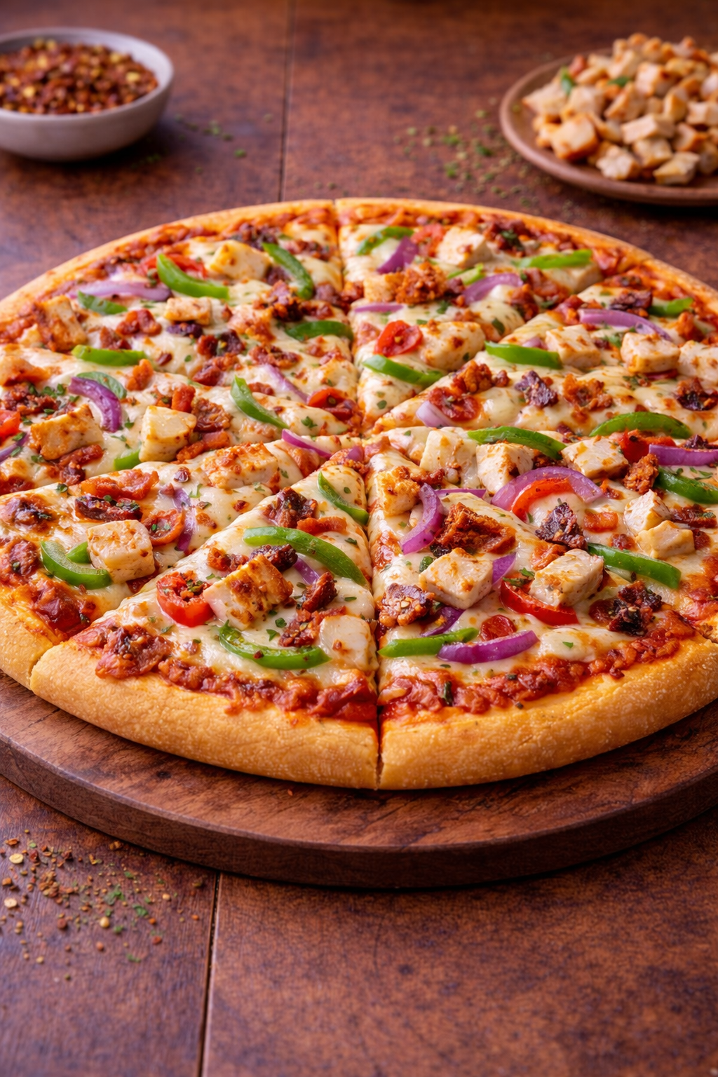 Chicken Deluxe Pizza